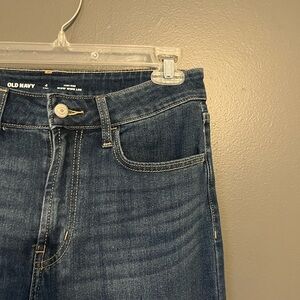Old Navy Dark Blue High Rise Straight Leg